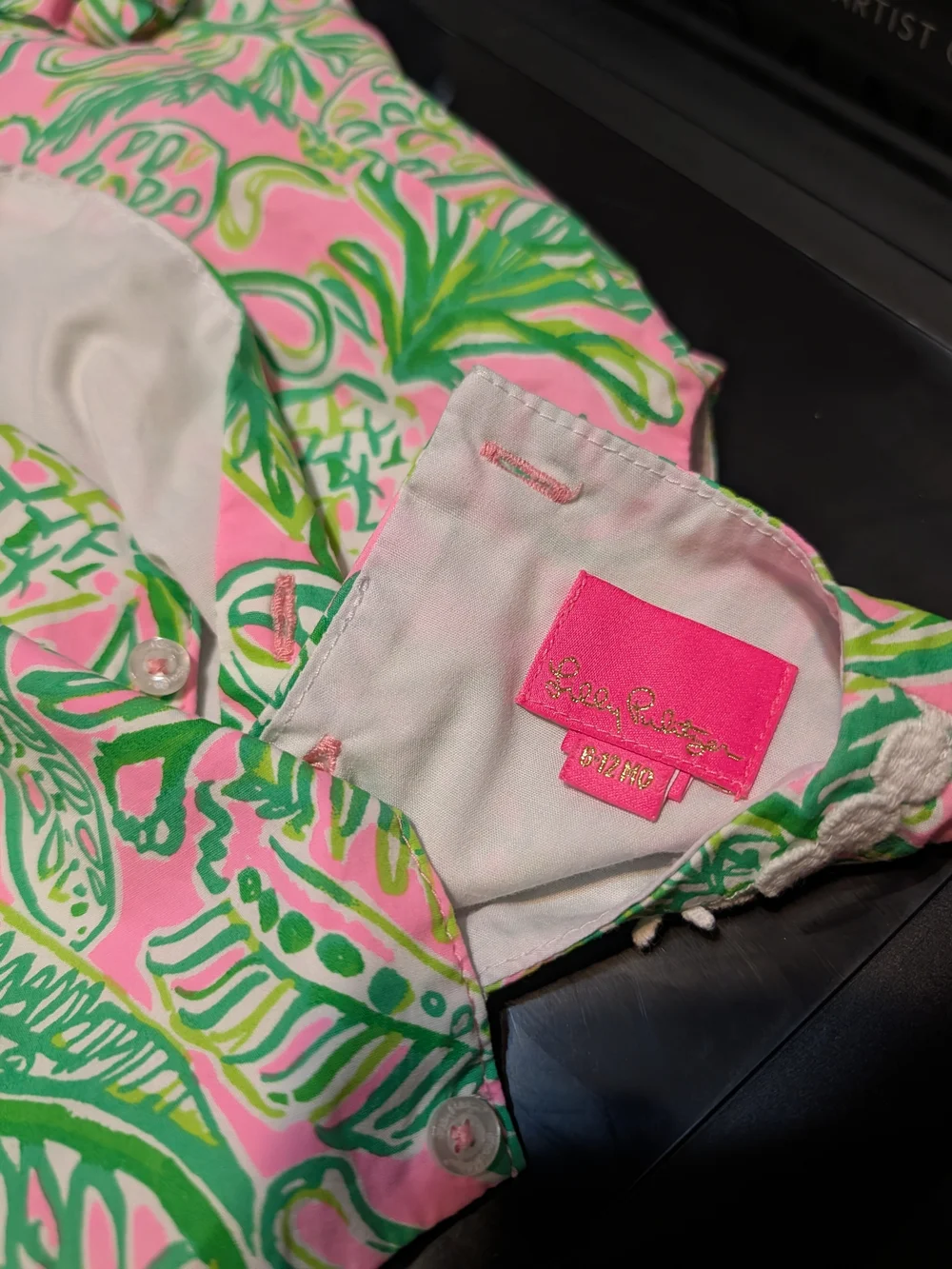 Lilly Pulitzer Baby Girl's Baby Lilly Shift Dress- 3-6 M